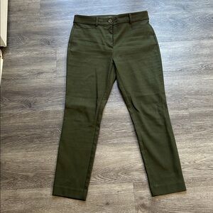LOFT Olive Green Sutton Skinny Pants
